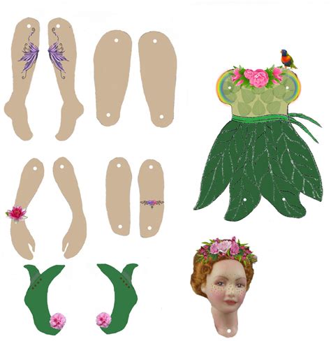 Articulated Paper Doll Template